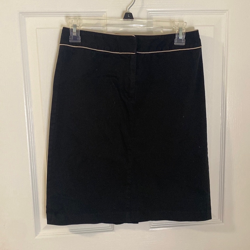 Ann Taylor pinstripe detailed skirt